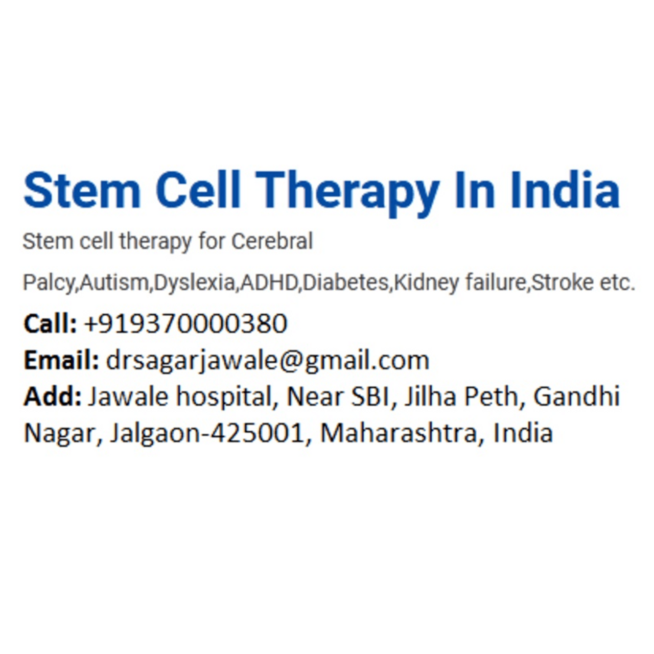 Stemcellstherapy